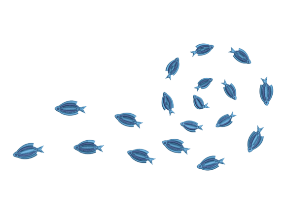 Blue School Fish Embroidery: A Seasonal Design Review