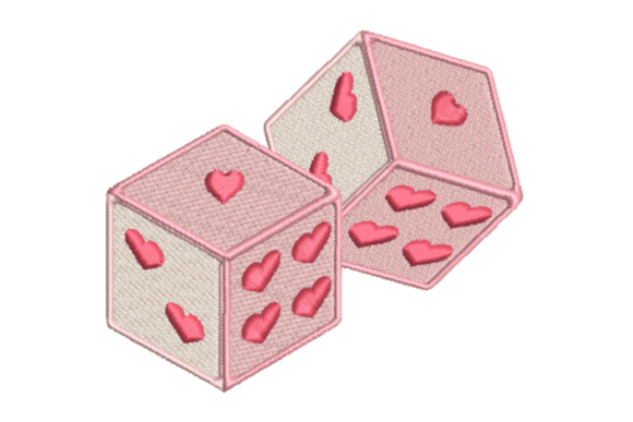 Heart Dice Embroidery: A Playful Touch for Personalized Gifts