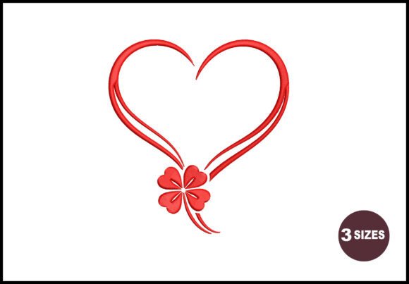 Heart with Flower Embroidery Design Review for Small Business Branding
