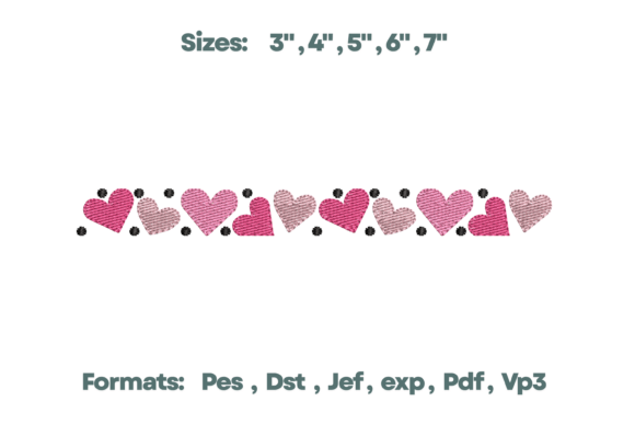 Valentine Pink Hearts Border Embroidery: A Designer’s Review for Gift Makers