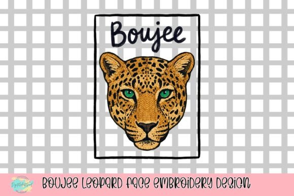 Wild Sophistication Meets Practical Embroidery: A Designer's Take on the Boujee Leopard Face Embroidery Design